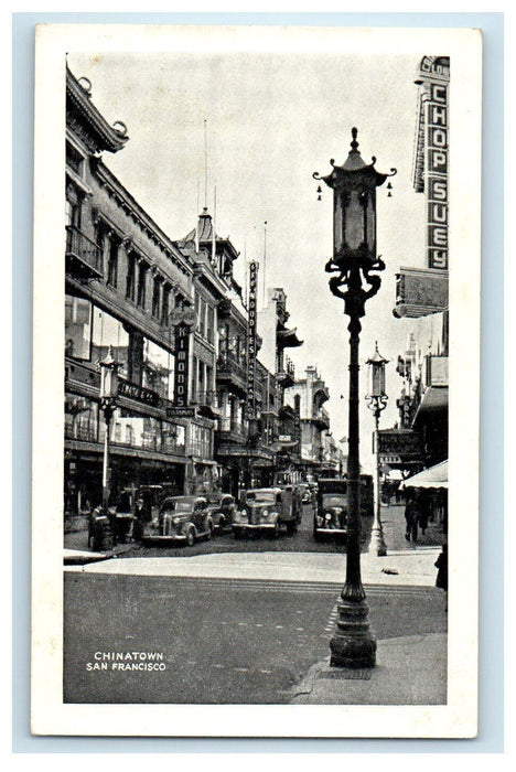 c1910 Road View, Tiny, Chinatown San Francisco California CA Antique Postcard