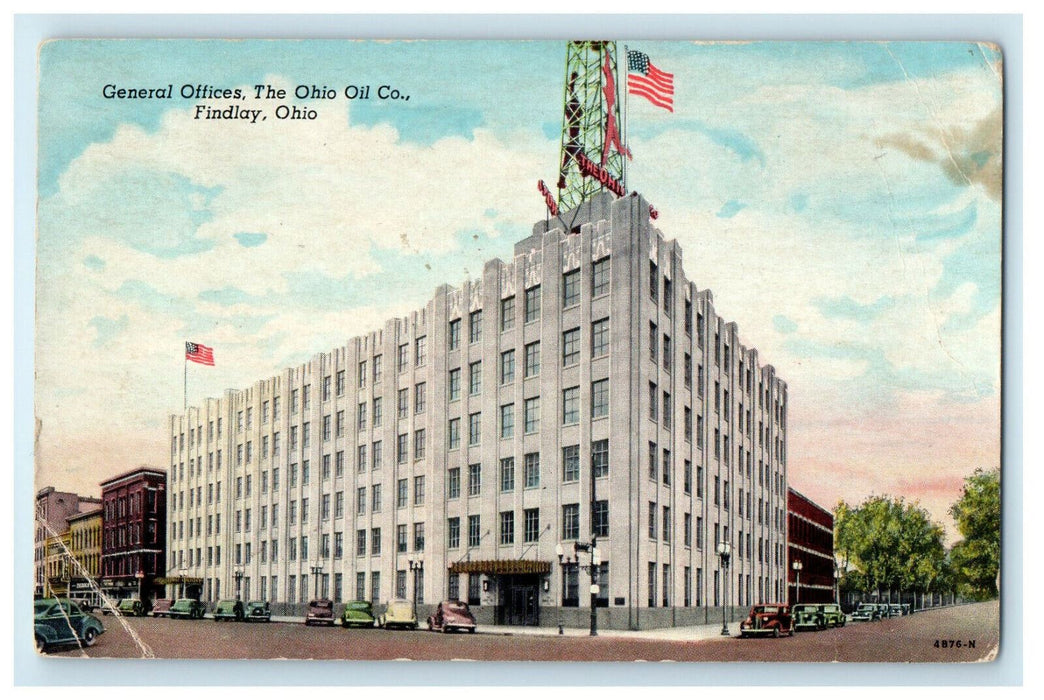 1956 General Offices, The Ohio Oil Co. Findlay Ohio OH Vintage Postcard