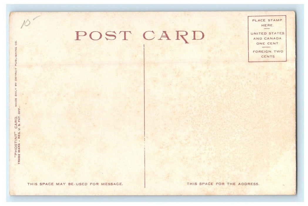1913 Aerial View of Easthampton from Tom, Massachusetts MA Postcard