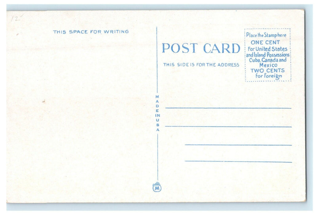 New York Boat Passing Scene Of Cape Cod Canal MA Marjorie Basset Poem Postcard