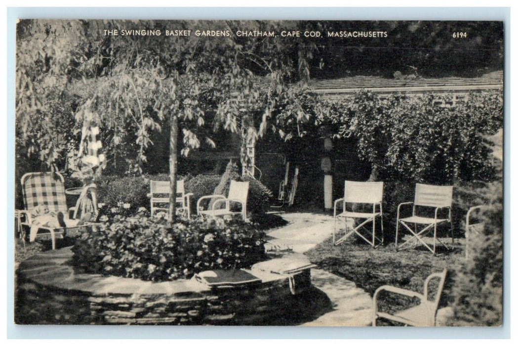 The Swinging Basket Gardens Chatham Cape Cod Massachusetts MA Postcard