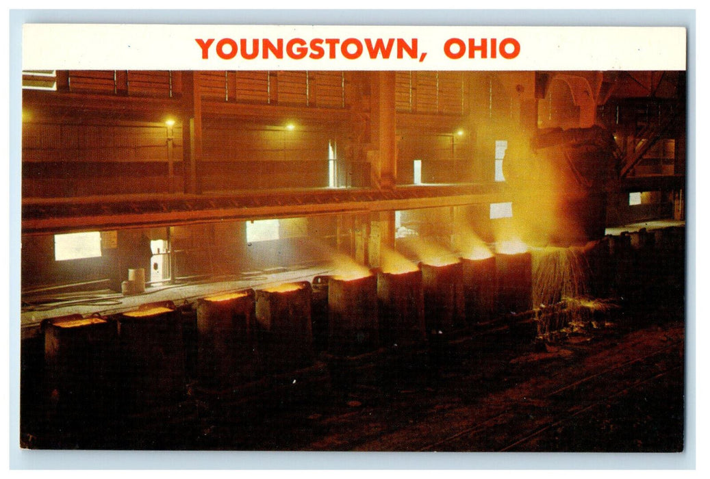 c1960s Youngstown Sheet and Tube Mill, Youngstown Ohio OH Postcard