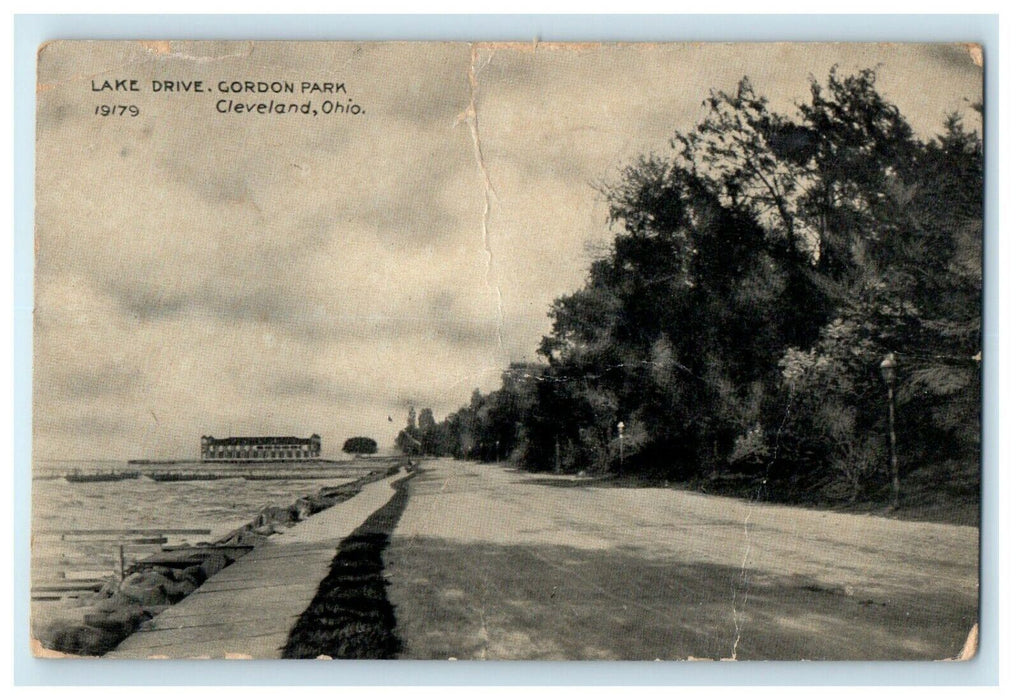 1916 Lake Drive, Gordon Park, Cleveland Ohio OH Antique Postcard