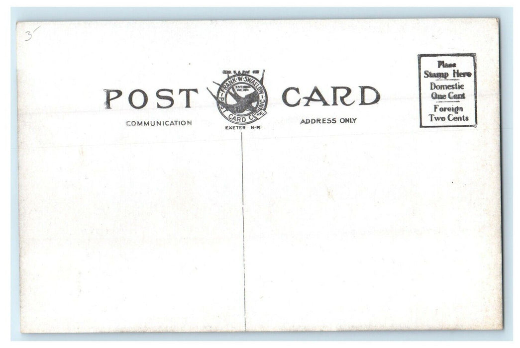 1911 Wanamaker Lake, East Northfield Massachusetts MA Postcard