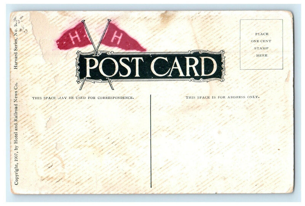 Multiview Harvard University Pres. House, John Statue Massachusetts MA Postcard