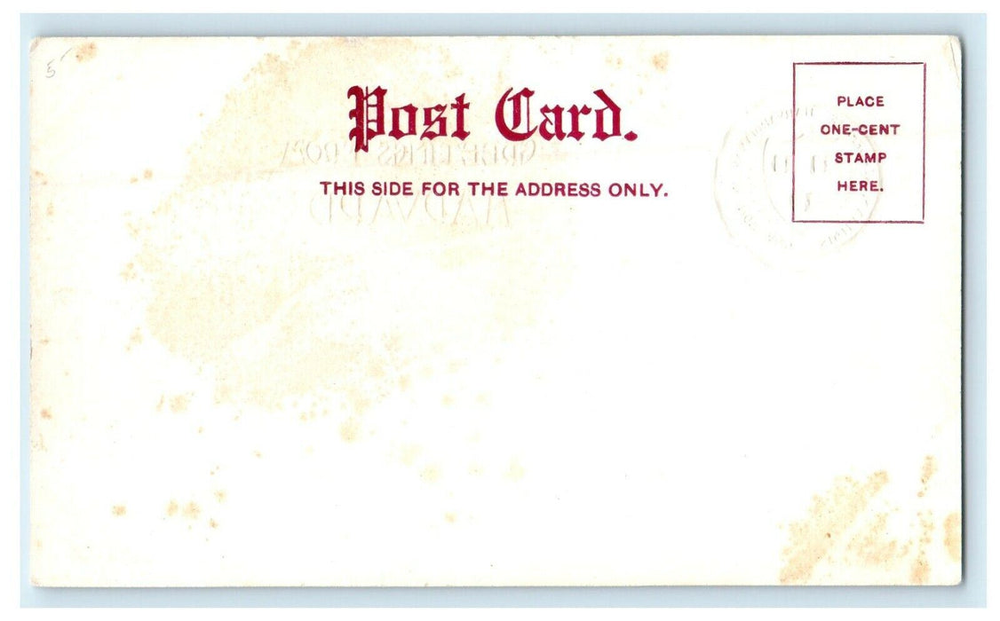 Greetings From Harvard University Massachusetts MA Embossed Unposted Postcard