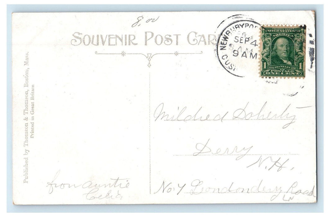 c1910 Hotel Cushing Salisbury Beach Massachusetts MA Posted Postcard