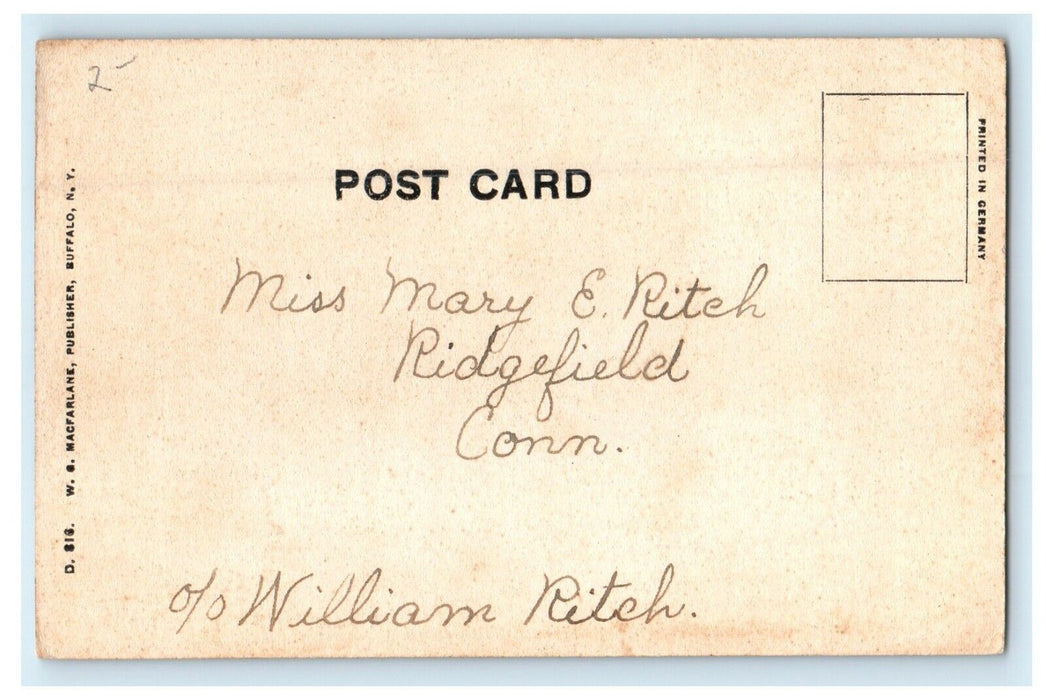 c1910 A Familiar Scene Wood Bridge River Dalton Massachusetts MA Postcard
