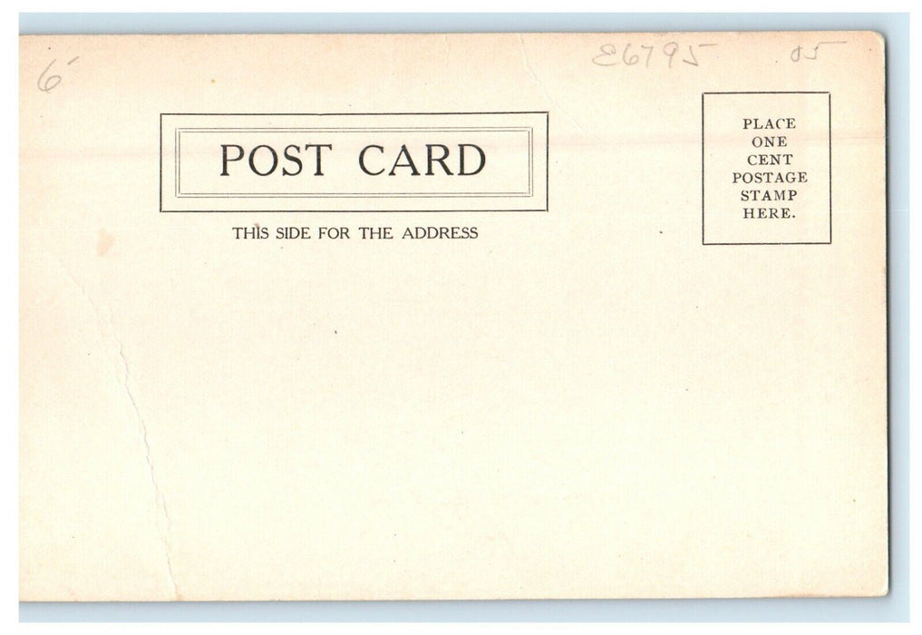 c1910 Episcopal Church Street View Canton Massachusetts MA Antique Postcard