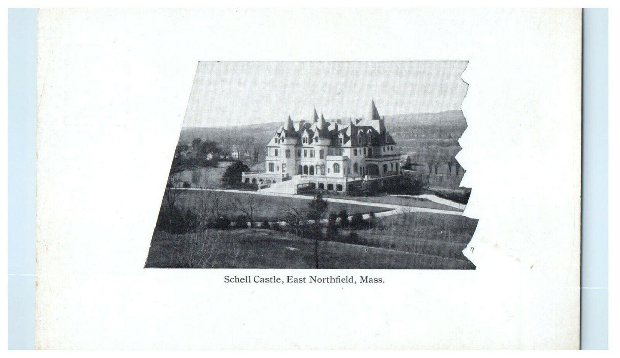 1911 Schell Castle, East Northfield Massachusetts MA Unposted Postcard