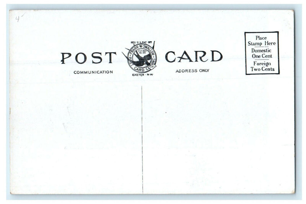 1911 Schell Castle, East Northfield Massachusetts MA Unposted Postcard