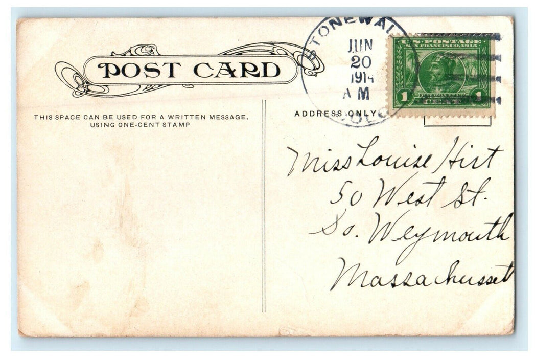1914 Scene at Stonewall Gap Near Trinidad Colorado CO Antique Postcard