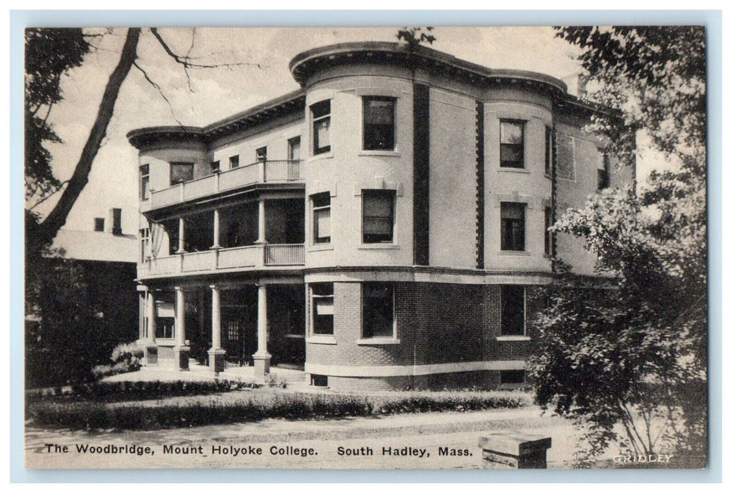 c1910 The Woodbridge Mount Holyoke College So. Hadley MA Postcard