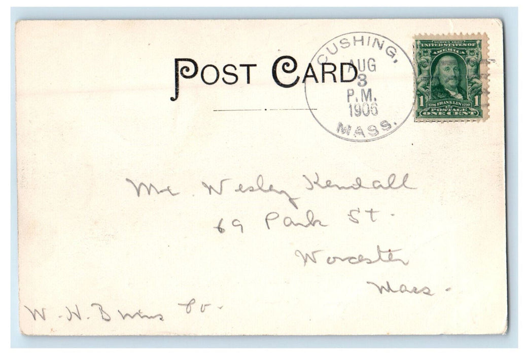 1906 The Center at Salisbury Beach Massachusetts MA Cushing MA Posted Postcard