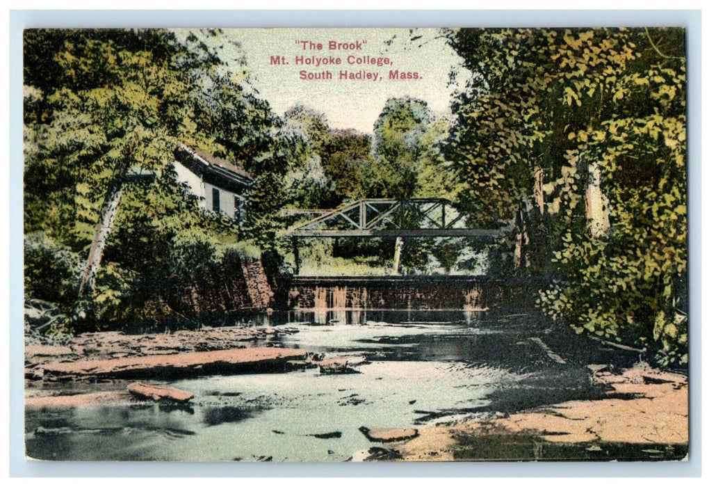c1910 The Brook, Mount Holyoke College So. Hadley Massachusetts MA Postcard