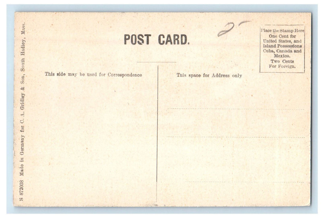 c1910 The Brook, Mount Holyoke College So. Hadley Massachusetts MA Postcard