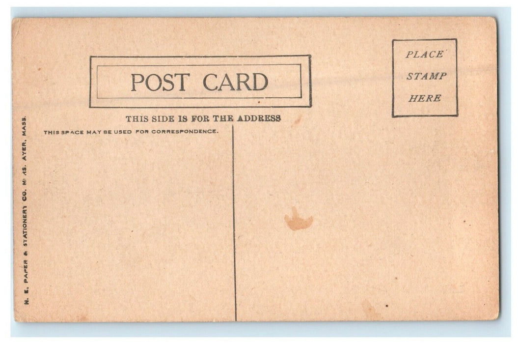 Looking Toward Everett Ave Knight Of Columbus After Big Fire Chelsea MA Postcard