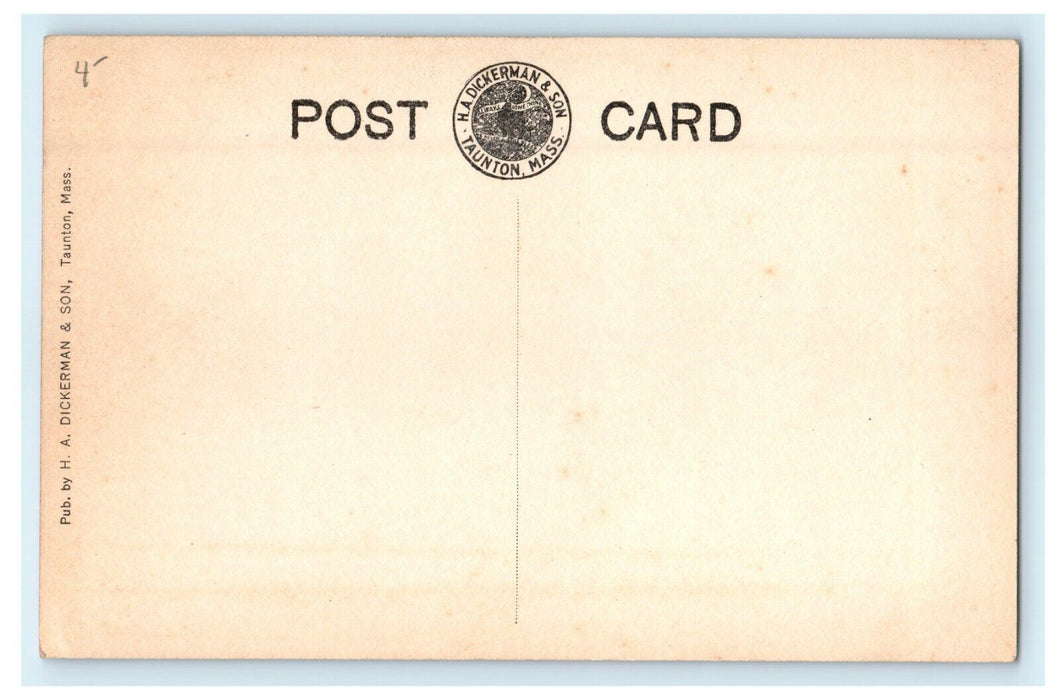 c1905 Library Bridgewater Massachusetts MA Unposted Antique Postcard