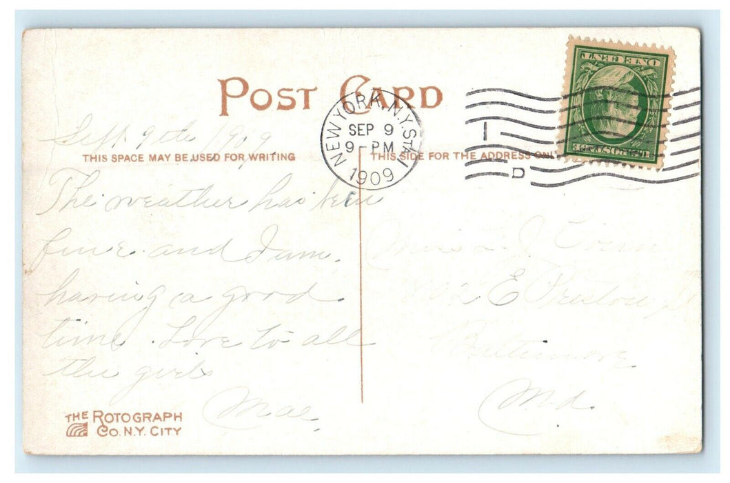 1909 Sixty Ninth Regiment Armory Building New York City NY Antique Postcard