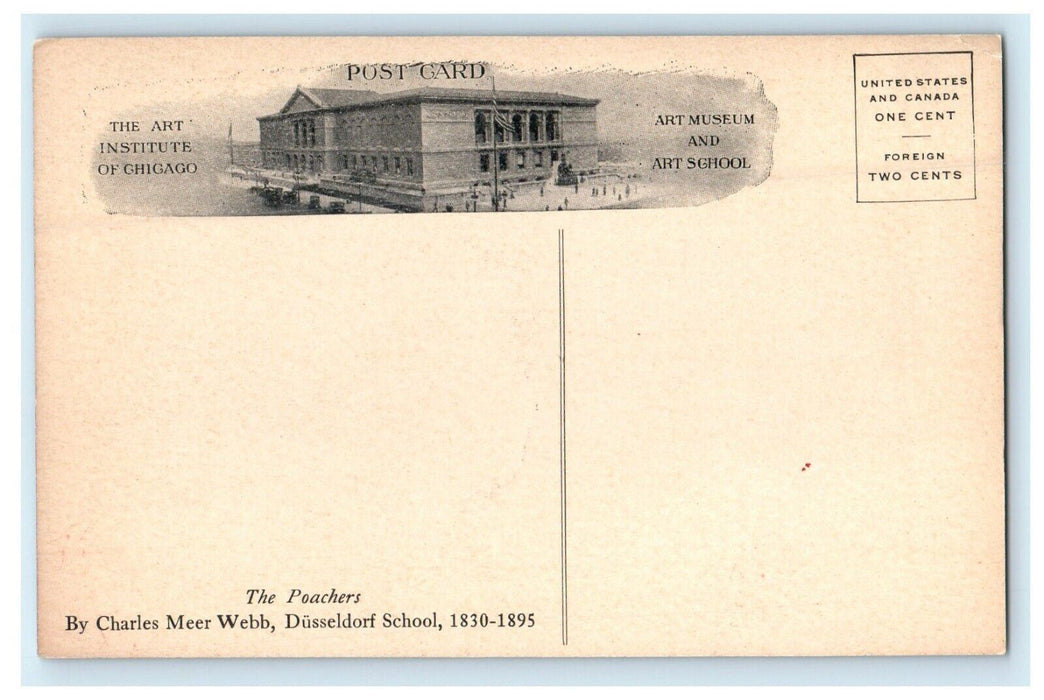 1908 The Art of Institute, School and Museum at Chicago Illinois IL Postcard