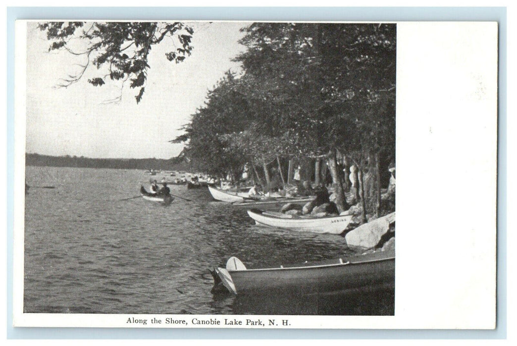 c1905 Along The Shore Canobie Lake Park New Hampshire NH Antique Postcard