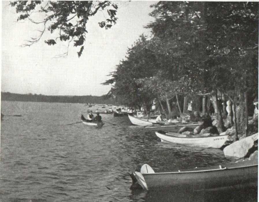 c1905 Along The Shore Canobie Lake Park New Hampshire NH Antique Postcard