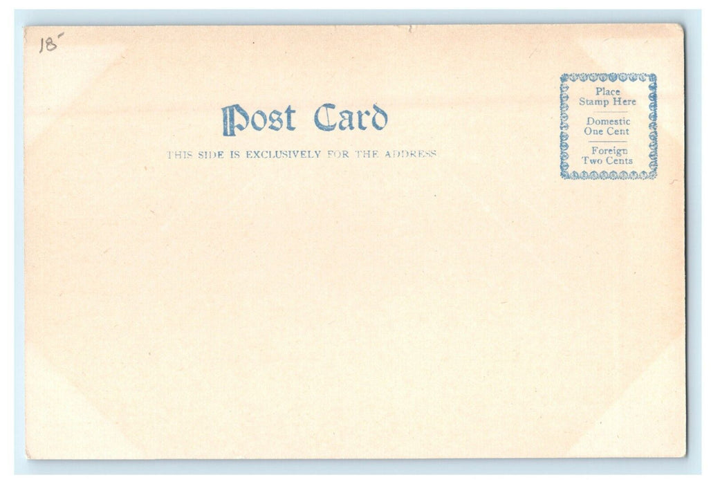 Uncle Sam Mail Carrier At Main Street Ashby Massachusetts MA Unposted Postcard