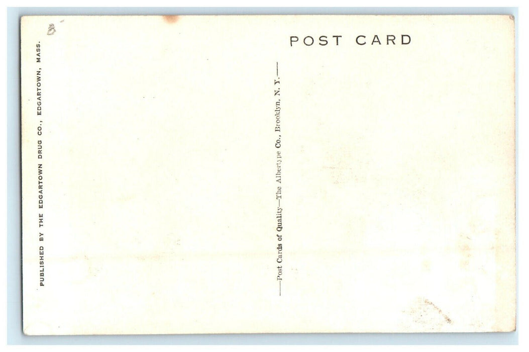 1907 Summer Home of Mrs. Price Post, Edgartown Massachusetts MA Postcard