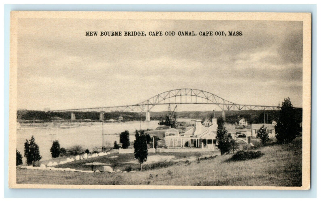 New Bourne Bridge Cape Cod Canal Cape Cod Massachusetts MA Unposted Postcard