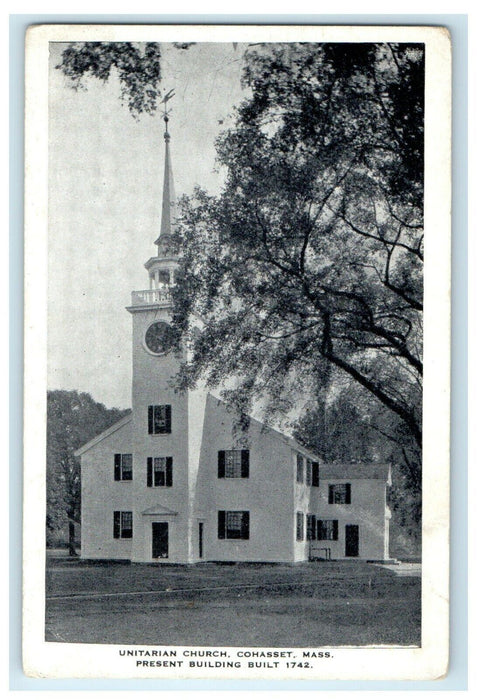 c1910 Unitarian Church Present Building Cohasset Massachusetts MA Postcard