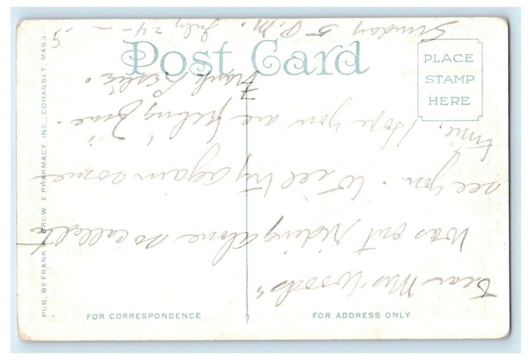 c1910 Unitarian Church Present Building Cohasset Massachusetts MA Postcard