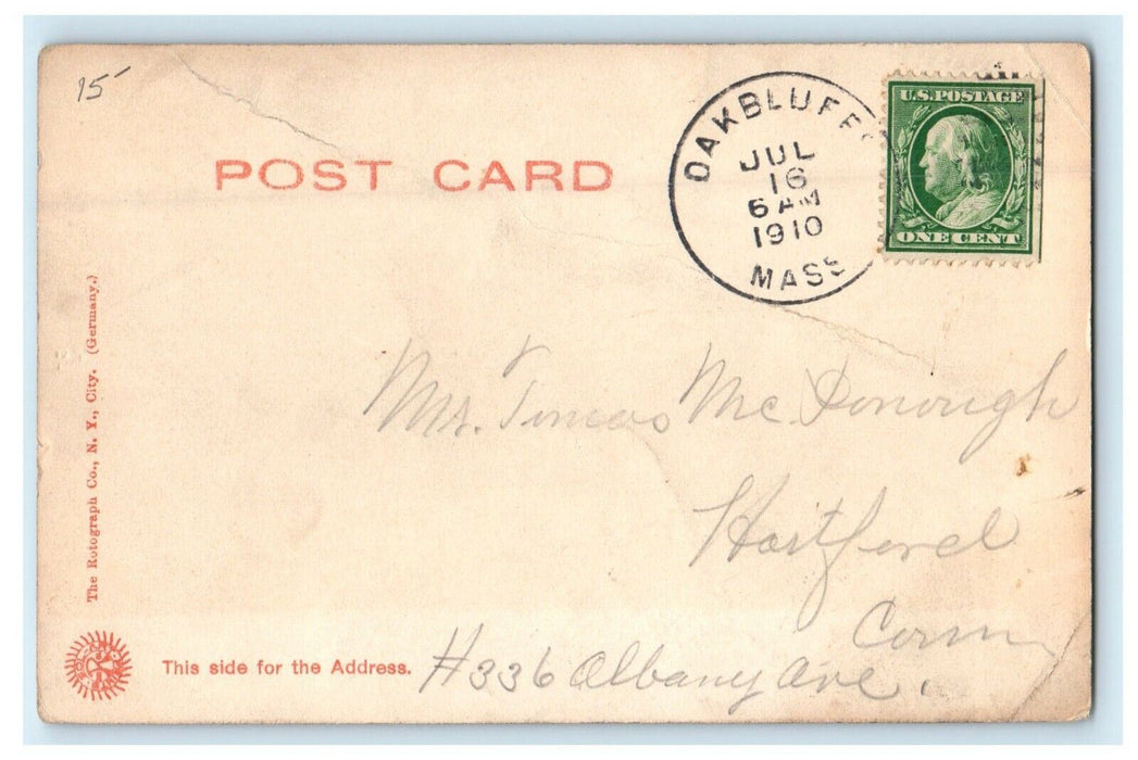 1910 Circuit Avenue Cottage City Massachusetts MA Rotograph Antique Postcard