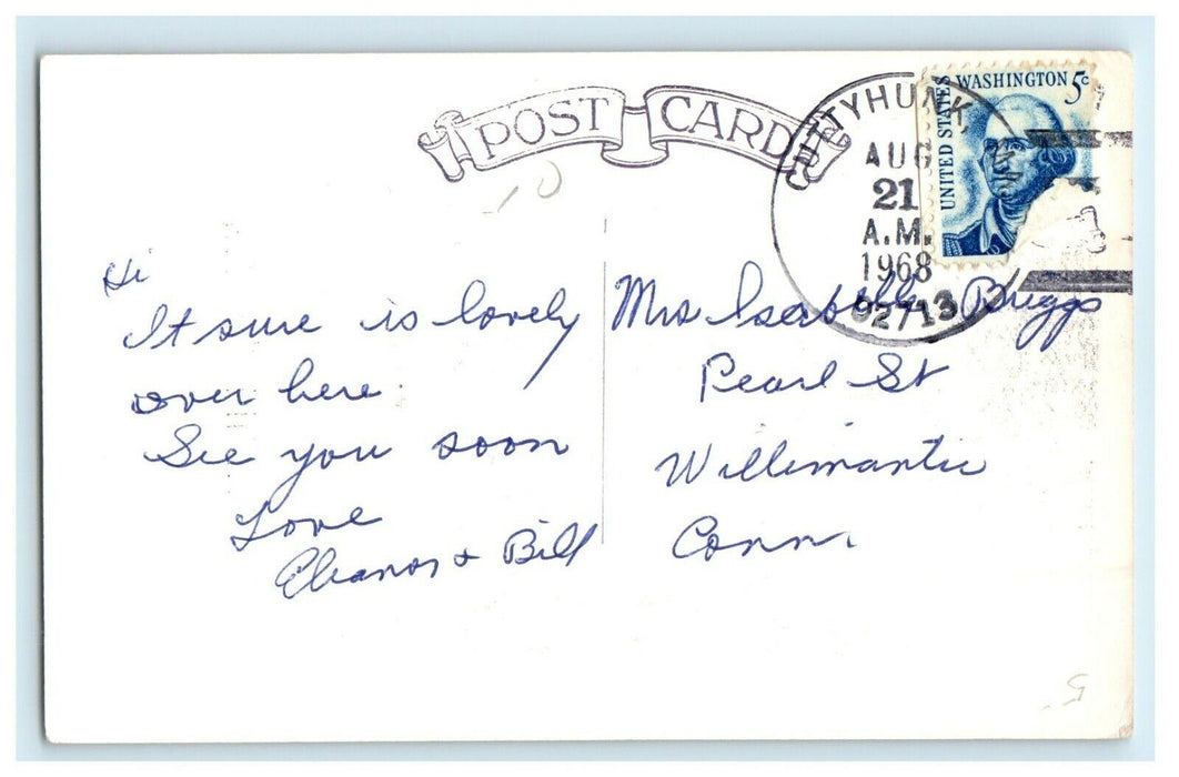 1968 Cuttyhunk Massachusetts Church MA Posted Vintage Postcard