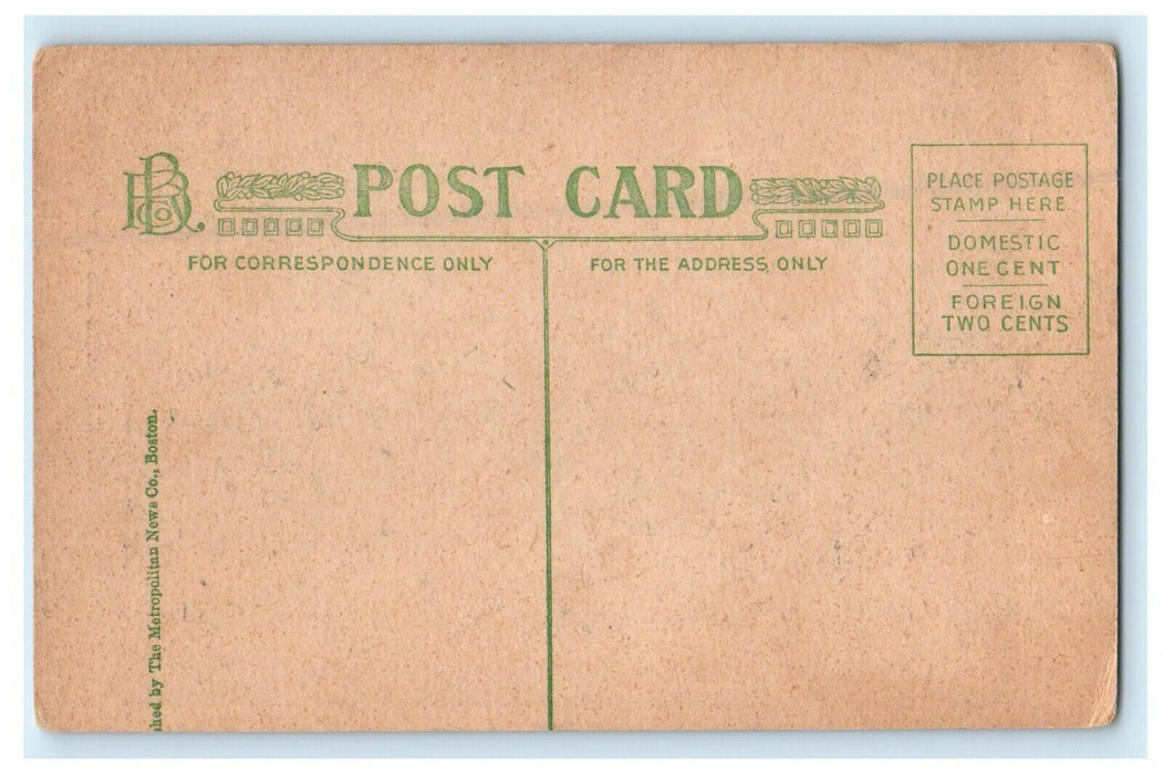 Ruins Of The Shurtleff School Chelsea Massachusetts MA Winsch Back Postcard