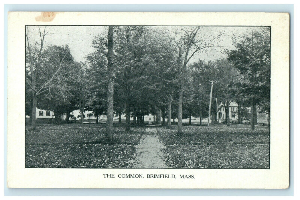 c1905 The Common Brimfield Massachusetts MA Unposted Antique Postcard