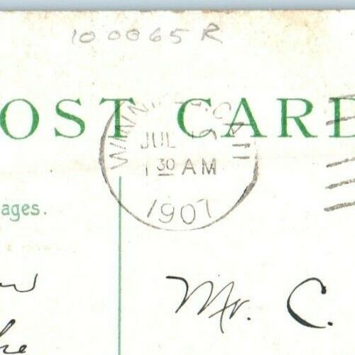 1907 Salmon Fishing Fleet New Westminster BC Canada, On Line Of C.P.R Postcard