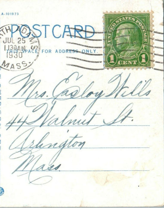 1930 Dormitory, State Normal School, North Adams Massachusetts MA Postcard