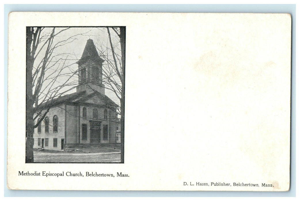 Methodist Episcopal Church Belchertown Massachusetts MA Unposted Postcard