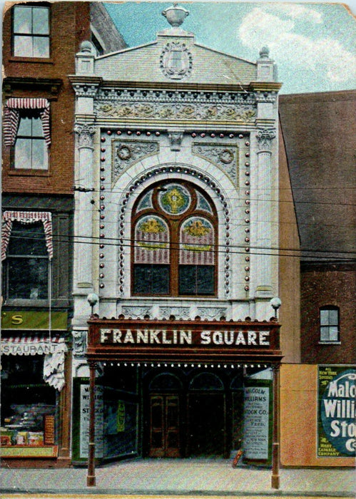 c1905s Franklin Square Theater, Worcester Massachusetts MA Posted Postcard