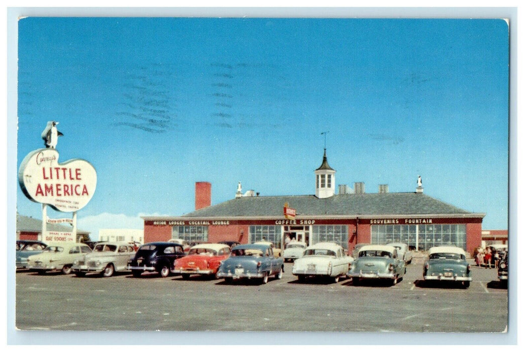 1955 Covey's Little America, Highway 30 Granger Wyoming WY Postcard