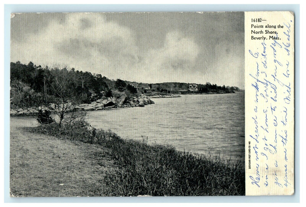1908 Point Along The North Shore Beverly Massachusetts MA Antique Postcard