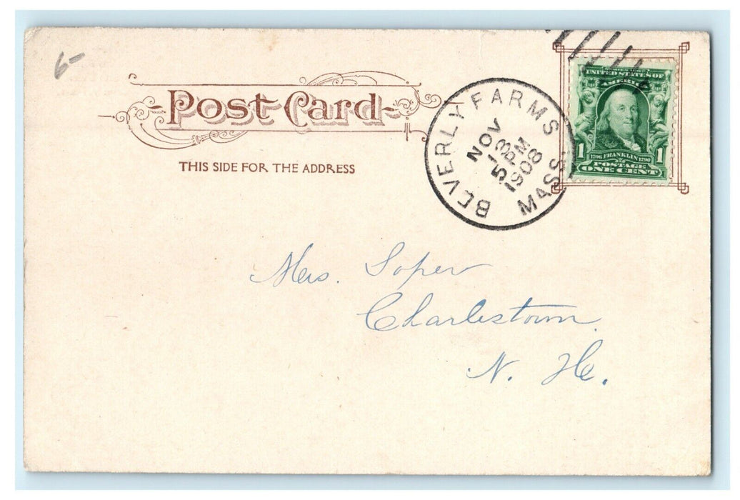 1908 Point Along The North Shore Beverly Massachusetts MA Antique Postcard