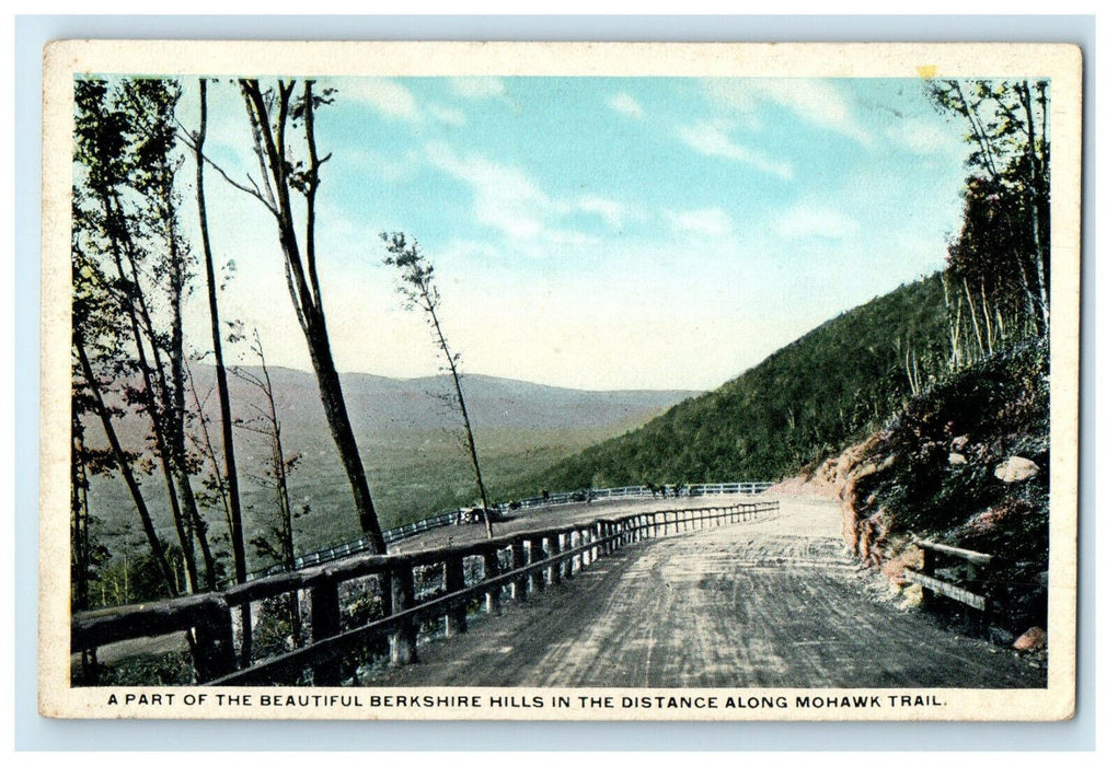 c1920s Berkshire Hill View Along Mohawk Trail Massachusetts MA Postcard