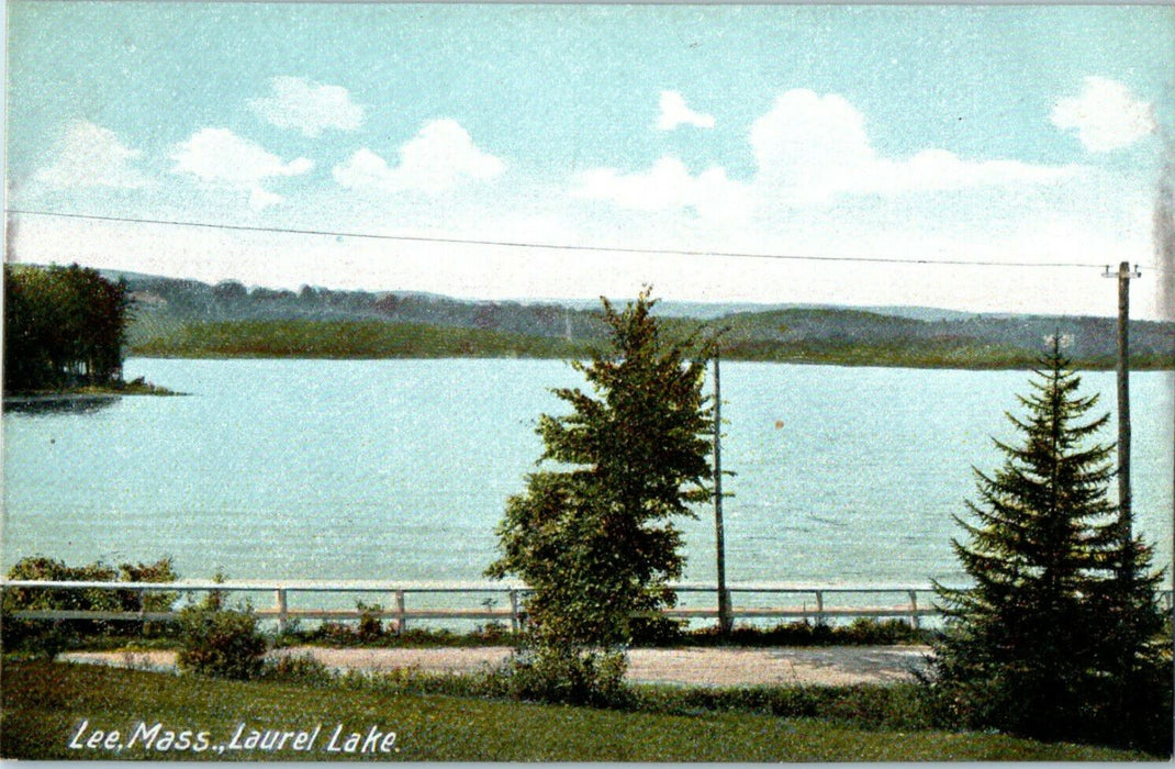 c1905s Laurel Lake, Lee Massachusetts MA Unposted Antique Postcard