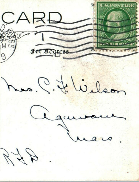 1909 Elm Street, Institution of Savings, Springfield Massachusetts MA Postcard