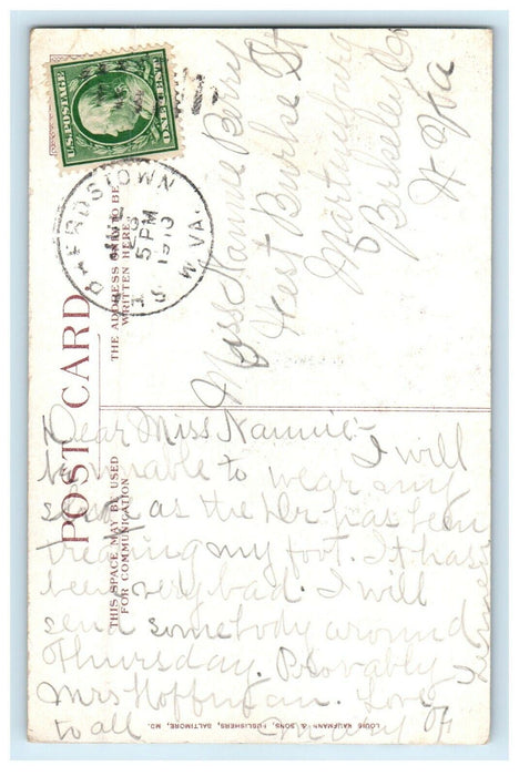 1910 The B & O Bridge And Tunnel Under Maryland Heights Hapers Ferry WV Postcard