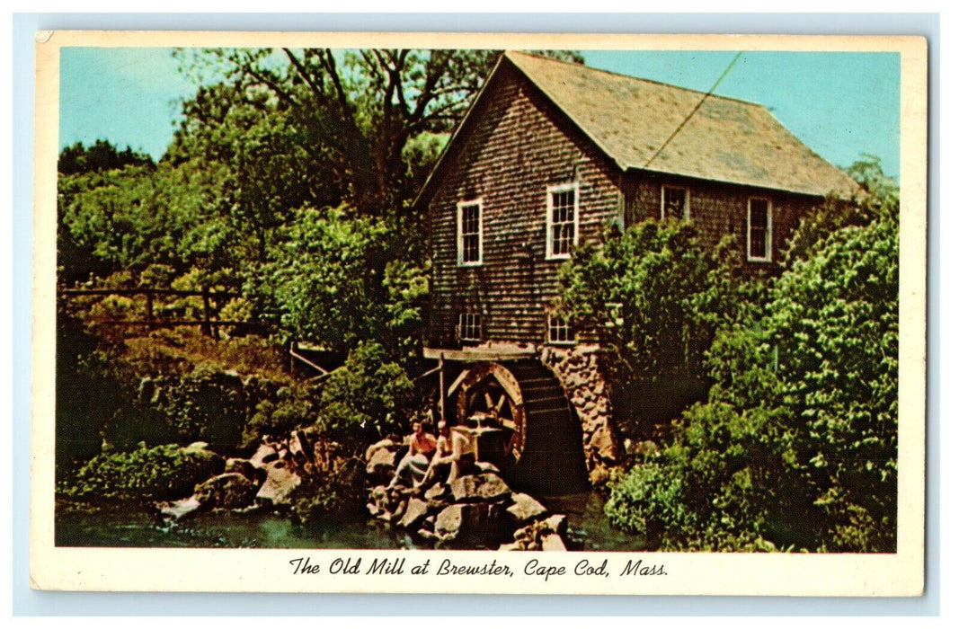 The Old Mill At Brewster, Cape Cod Massachusetts MA Unposted Postcard