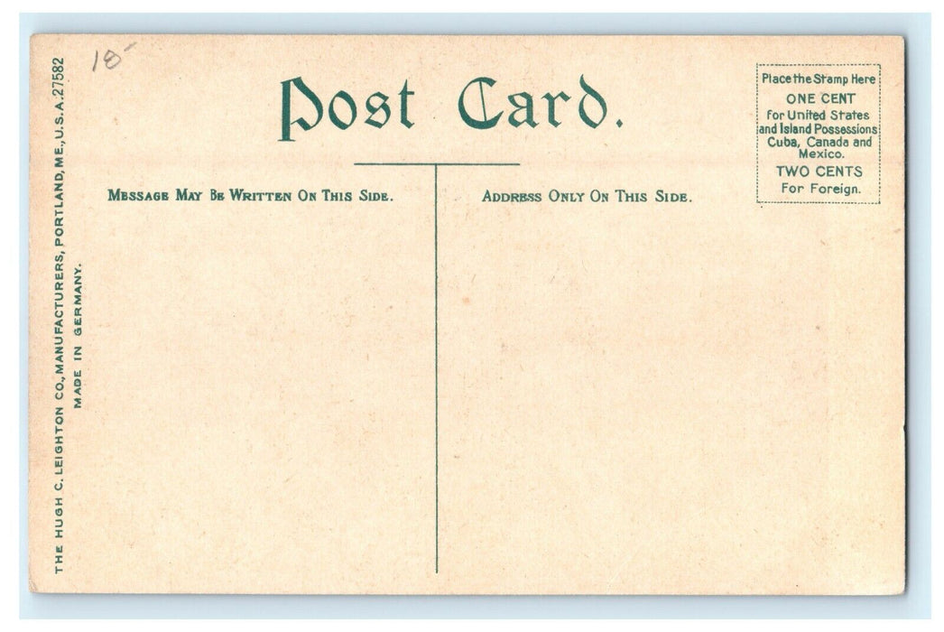 Arlington Massachusetts Post Office Building Horse Carriage MA Unposted Postcard