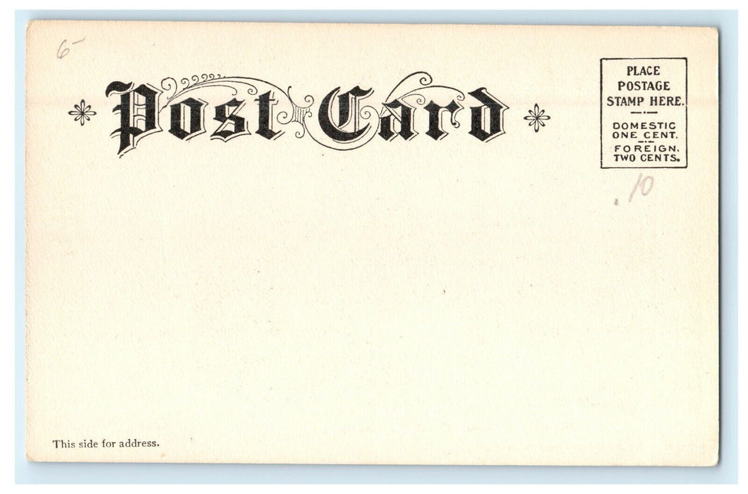 Harvard Congregational Church Brookline Massachusetts MA Undivided Back Postcard