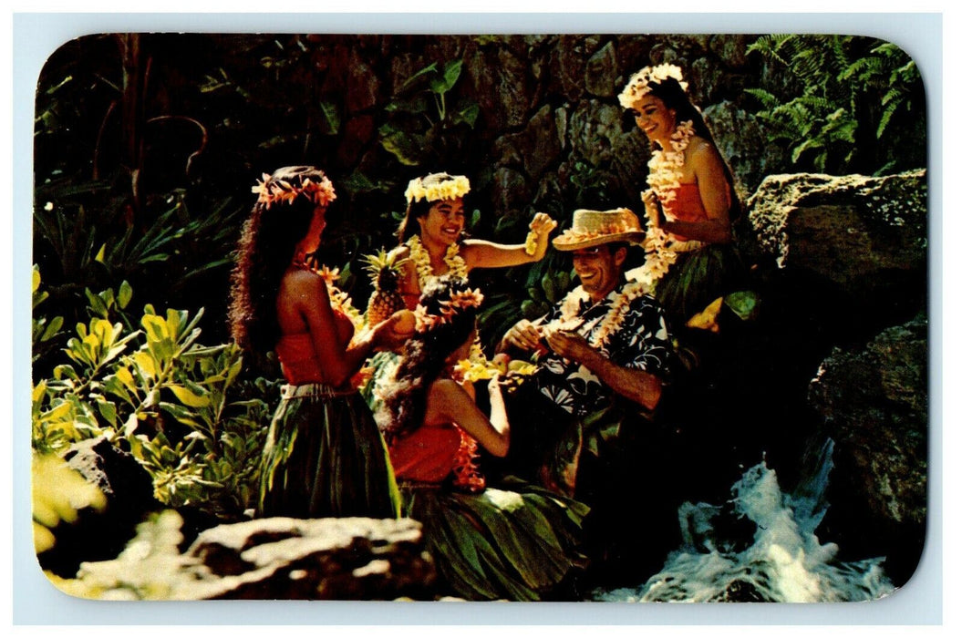 1966 "Life Can Be Rough In Hawaii" Pan American Vintage Postcard